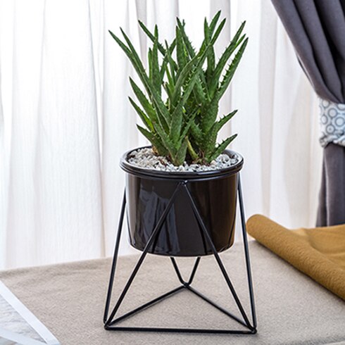 Nordic Geometric Ceramic Planter