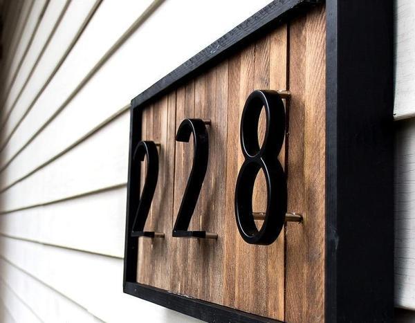 Nordic Floating House Numbers