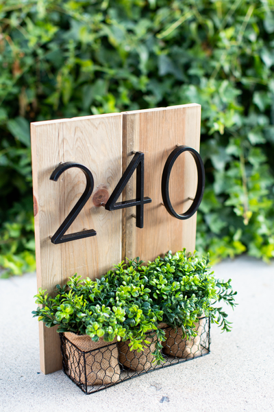 Nordic Floating House Numbers