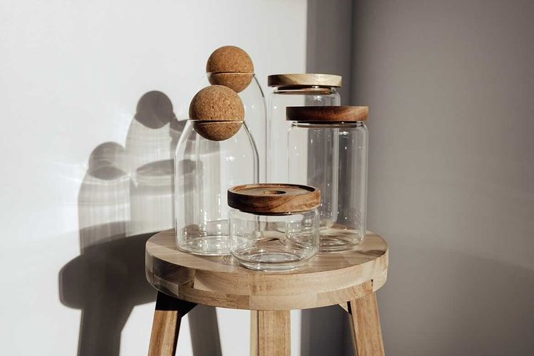 Contemporary Glass Storage Jars
