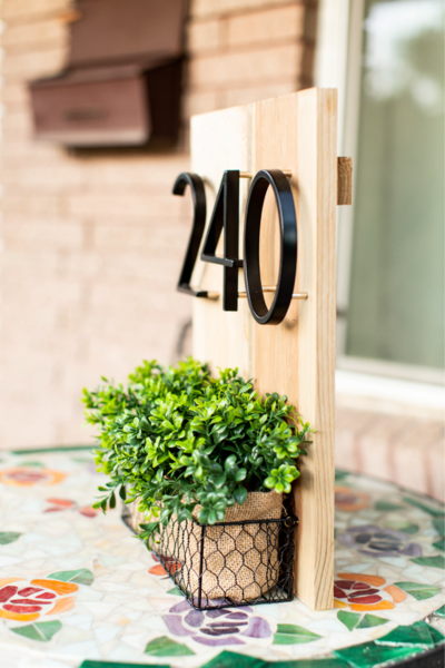 Nordic Floating House Numbers