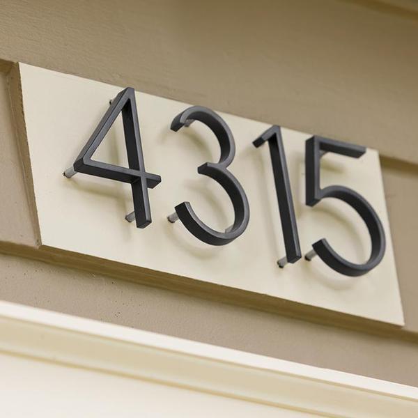 Nordic Floating House Numbers