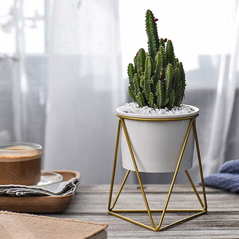 Nordic Geometric Ceramic Planter