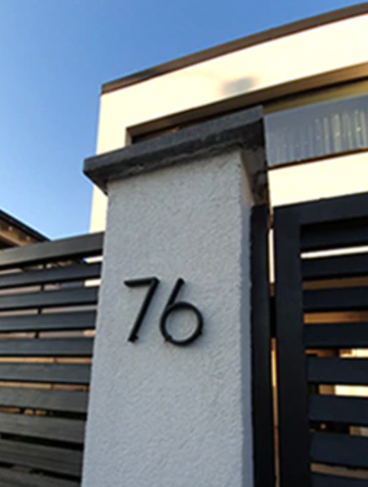 Nordic Floating House Numbers