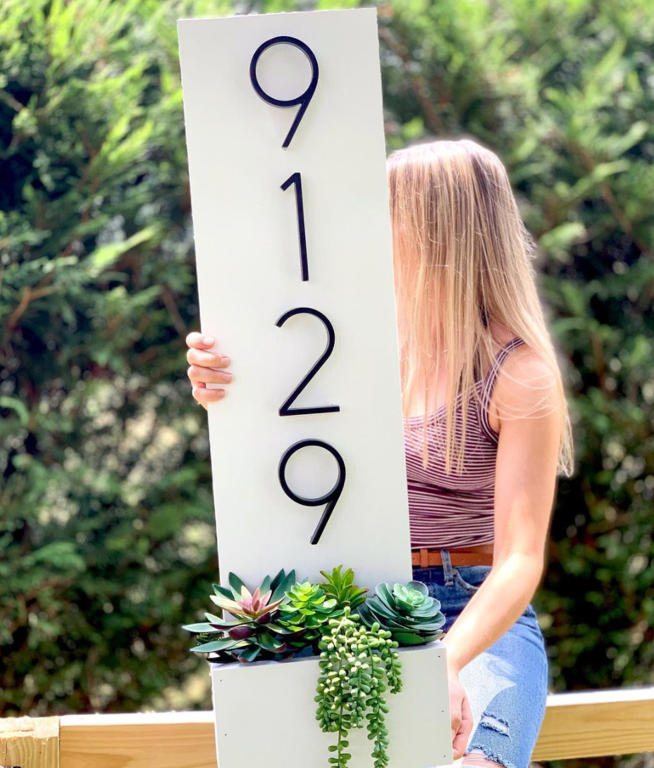 Nordic Floating House Numbers