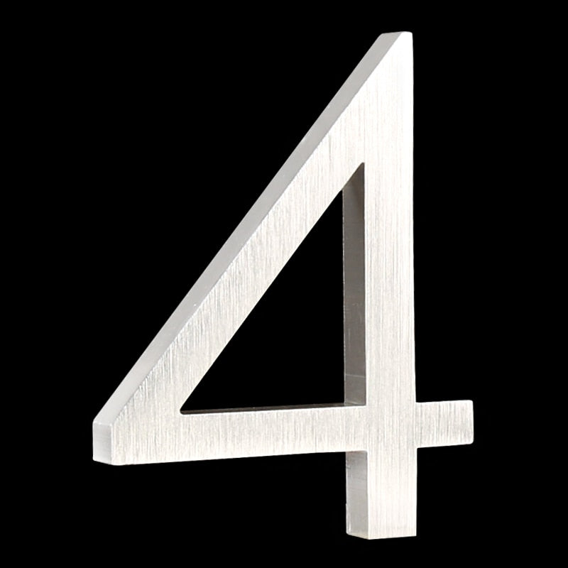 Hudson - Silver - Floating House Numbers