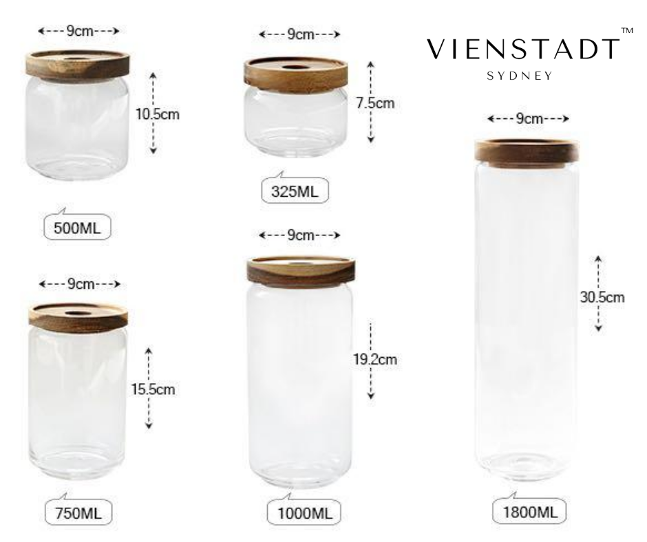 Modern Stacking Jars