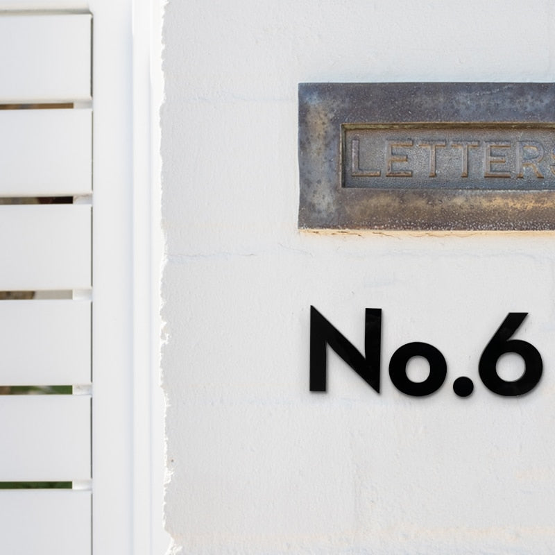 Nordic Self Adhesive House Numbers
