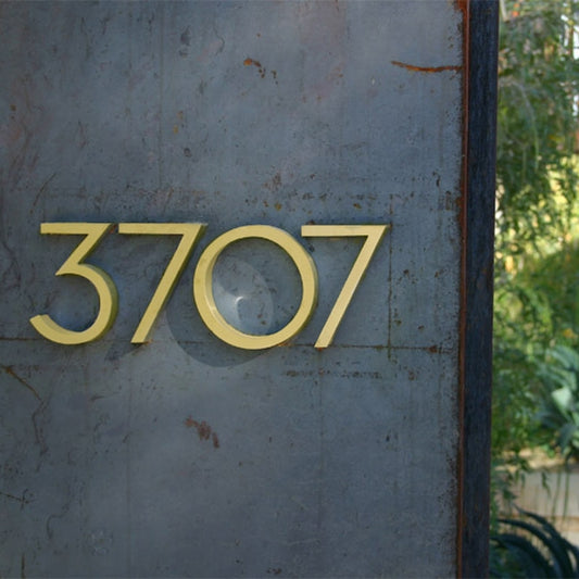 Hudson - Gold - Floating House Number