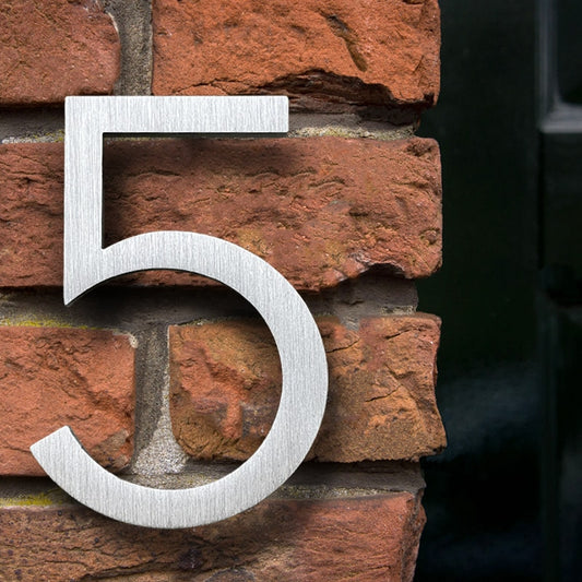 Hudson - Silver - Floating House Numbers
