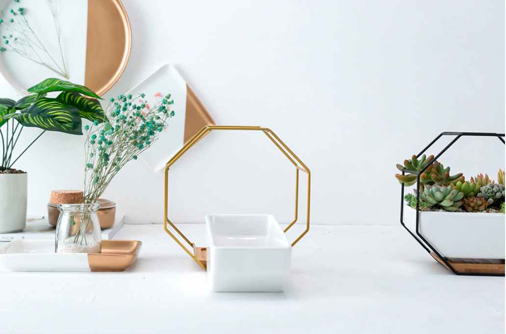ceramic hanging planter australia Geometric Ceramic Hanging Planter